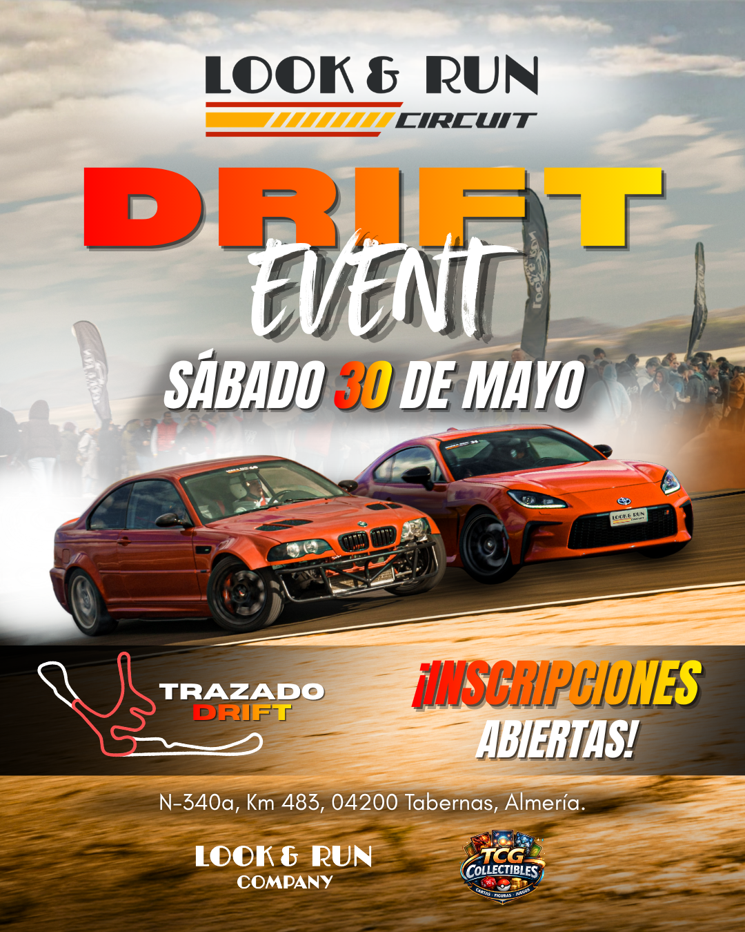 Cartel oficial Drift Event 30 de mayo